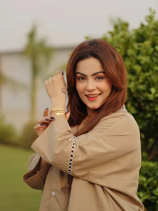 Customized Gold Name Bracelet